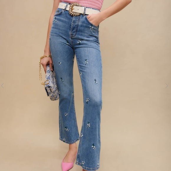NWT Maje embroidered jeans - Picture 10 of 10